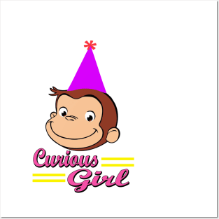 Curious George of Birthday Girl Posters and Art